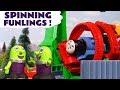 Funny Funlings run the Thomas & Friends Steamworks for a day repairing McQueen and Billy TT4U