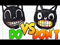 DOs & DON'Ts Drawing Cartoon Cat from Trevor's creation In 1 Minute CHALLENGE!