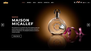 Responsive E-Commerce Website (Perfume Website) using HTML, CSS, jQuery | Part 4 (Slider Section)