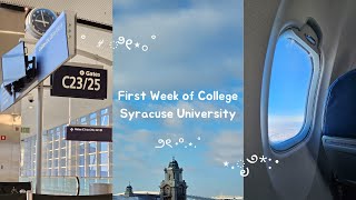 First Week of College Vlog | Syracuse University .˚₊