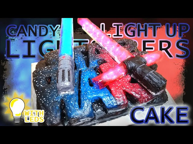 Star Wars Cake With Light Up Candy Lightsabers Gateau Star Wars Sabres Laser Bonbon Et Lumieres Youtube Star Wars Cake With Light Up Candy Lightsabers Gateau Star Wars Sabres Laser Bonbon Et Lumieres Youtube