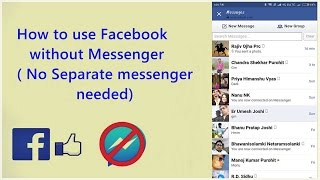 how to use facebook without messanger ( in your facebook app) screenshot 3