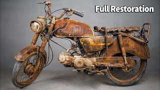 Full RESTORATION 60 Years Old Destroyed Antique Motorcycle | Scrap MotorCycle Full RESTORATION