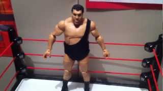 WWE ACTION INSIDER: Andre the Giant Mattel Legends Review FIGURE series "grims toy show"