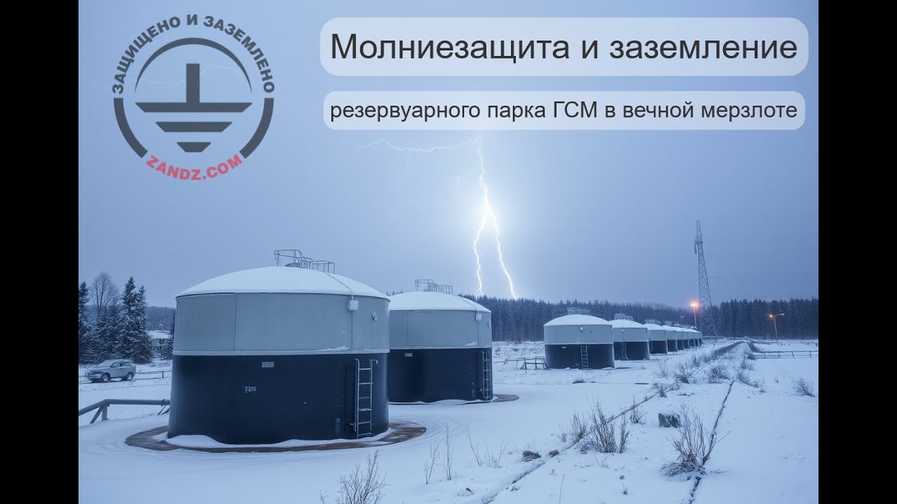 Онлайн расчет молниезащиты и заземления Резервуарного парка ГСМ в вечной мерзлоте