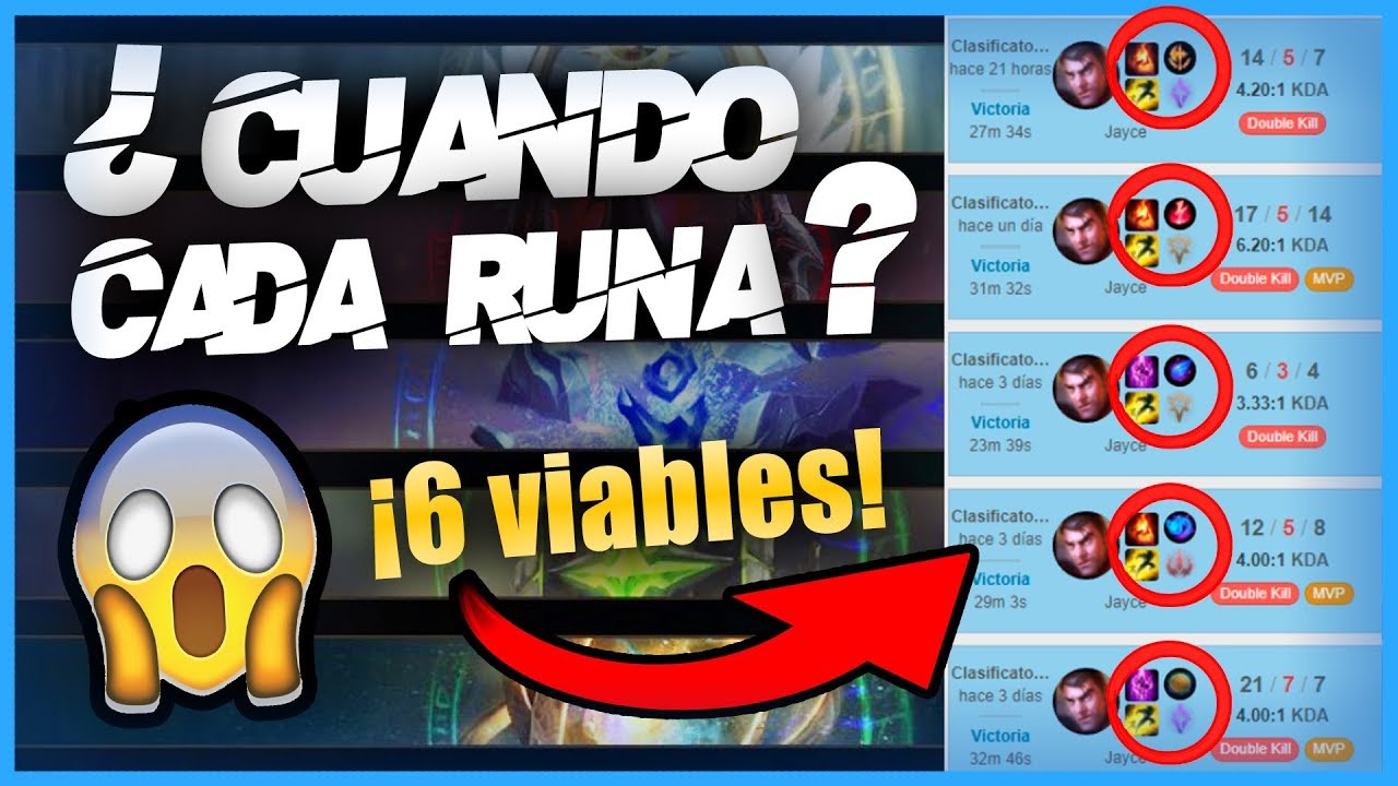 ✔️¡ENTIENDE TODO! - GUÍA COMPLETA DE RUNAS PARA JAYCE