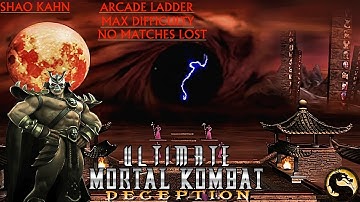 Ultimate Mortal Kombat 6: Deception - Shao Kahn Arcade Ladder (Max, No Matches Lost)