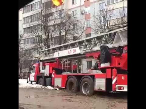 Пожарная машина грязная