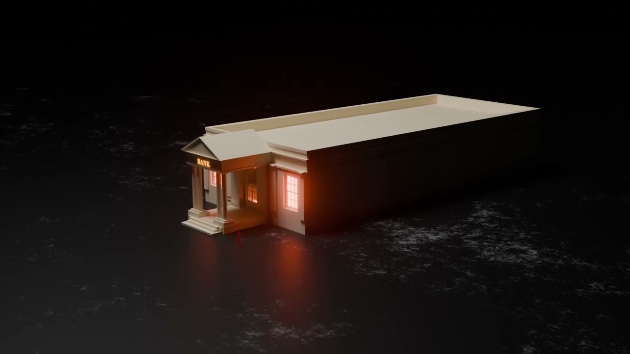 3d BANK scene
