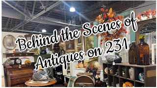 Moving in the “new” Antiques on 231! #antique #vintage #vendor