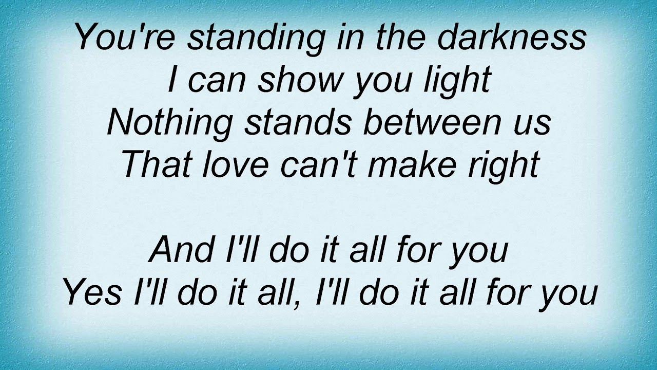 Saxon Do It All For You Lyrics YouTube