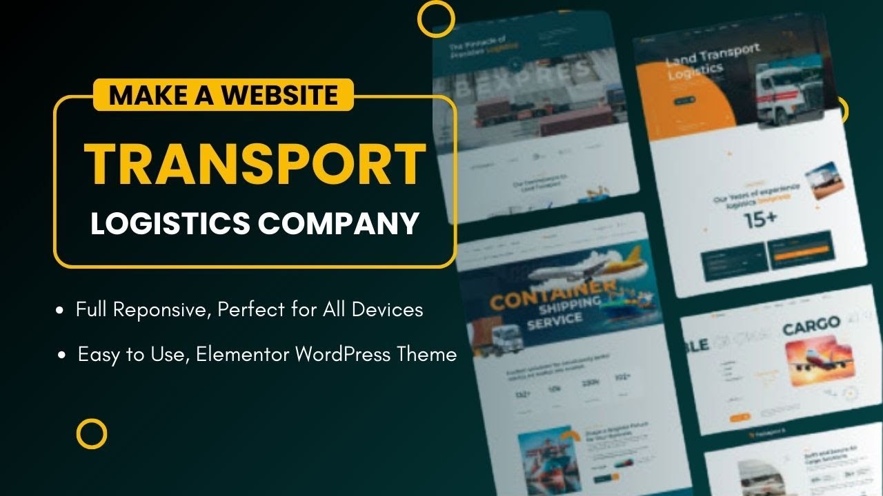 Build a Stunning Transport and Logistics Company Website with Bexpres Theme – Full Guide