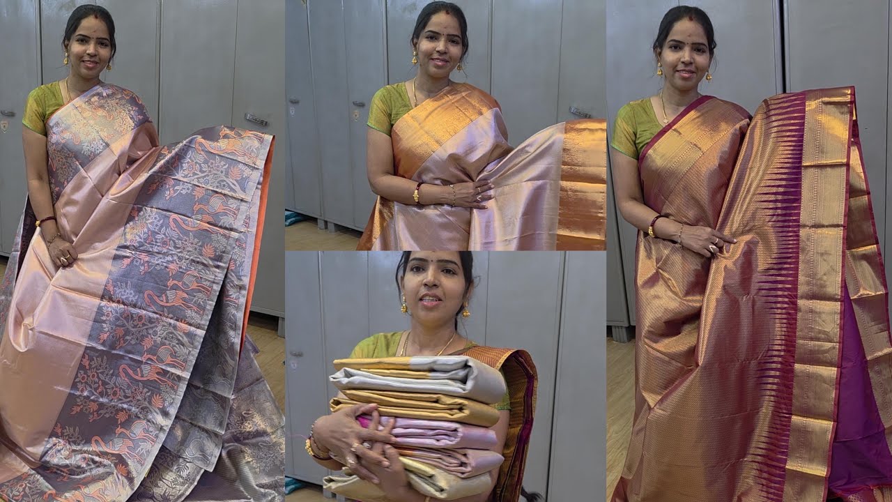 Kanchipuram Low Price Silk wedding Gift Sarees Rs.1050 | New Launch Jyothika Silk Sarees Online