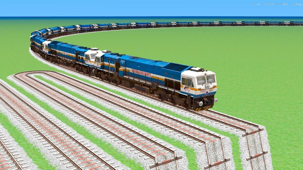 65 LOCOMOTIVES COUPLING WAG-12 RISKY 💞SLIDE BUMPY TRACK COLOURFUL