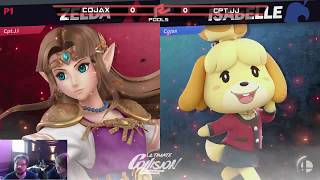 Ultimate Collision Singles Pools: Cpt.JJ (Zelda, Falcon) Vs Cojax (Isabelle)