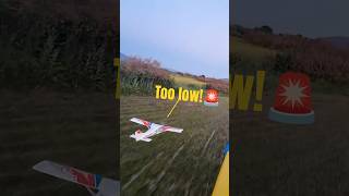 Too Low? 🤩 POV: Grass Cutting Fly-by #RCplanes