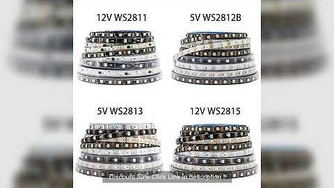 WS2812B WS2811 WS2813 WS2815 5050 RGB Smart LED Strip Lights WS2812 Individually Addressable IC 30/6