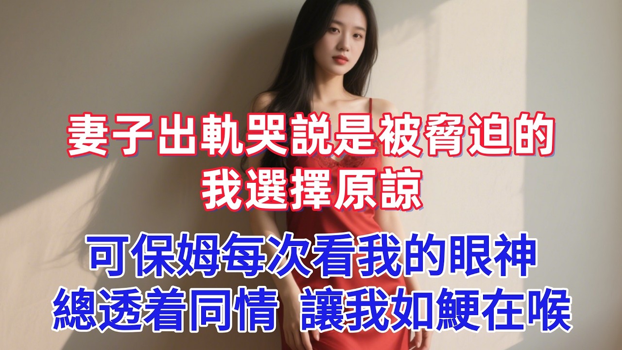 妻子出軌哭説是被脅迫的，我選擇原諒，可保姆每次看我的眼神總透着同情，讓我如鯁在喉