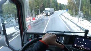 А на Байкале уже снег.VOLVO FH 540