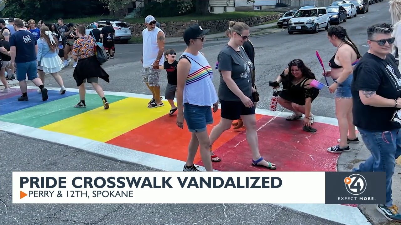 Pride crosswalk vandalized in South Perry District