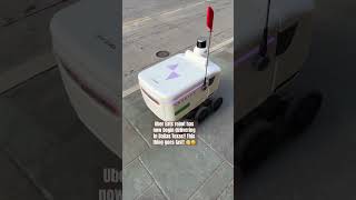 Dallas has now entered the robot delivery space! #ubereats #uber #technology #robot
