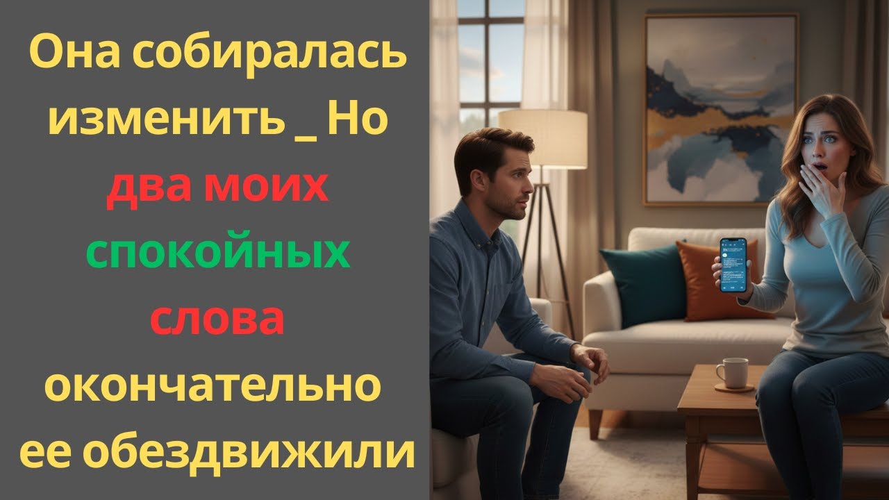 «Она собиралась изменить… Но два моих спокойных слова окончательно ее обездвижили!»