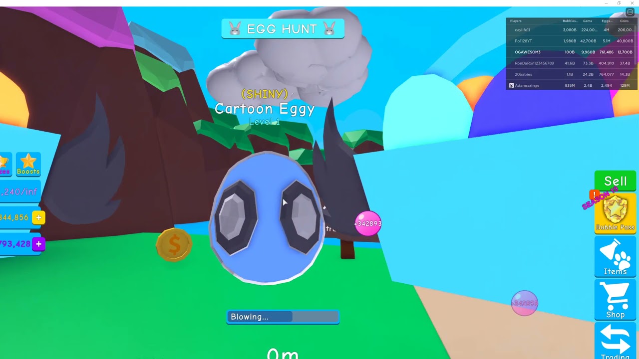 Roblox Bubble Gum Simulator Easter Event