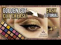 Golden Cut crease eye makeup tutorial for beginners