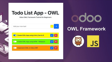 OWL Framework Tutorial - Todo List App (Static Server)
