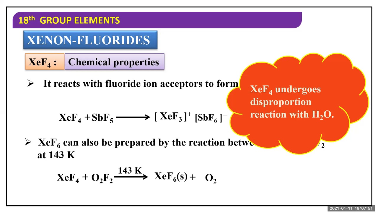 Chemical properties of Noble gas YouTube