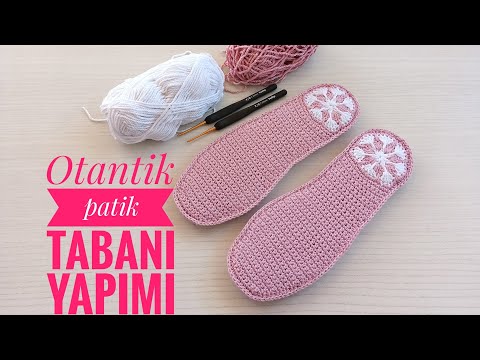 Otantik Patik, Terlik tabanı yapımı 🌸 #örgü##patik #tığişi #örgüfikirleri