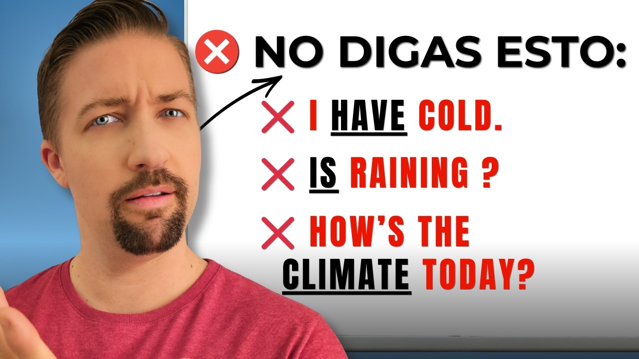 Muchos estudiantes de inglés FALLAN en esto: el clima en inglés (explicado fácil)