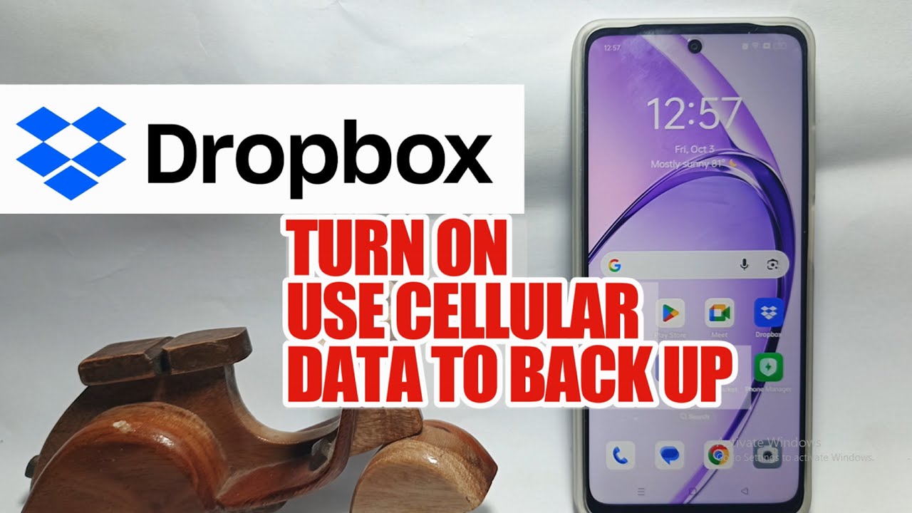 How To Turn On Use Cellular Data To Back Up On Dropbox App - YouTube