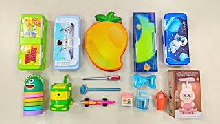 5 Minutes Satisfying With Unboxing Cute Stationery, Pencil Box, Stationery Organizer, Pens, Asmr