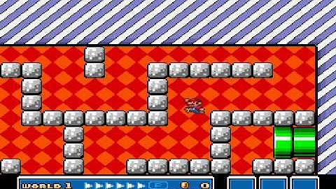 SMB3 for Super Mario All-Stars Custom Level #371 - SMW Custom Red Switch Palace