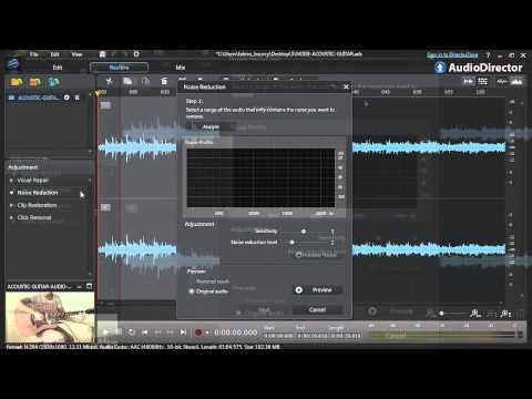 AudioDirector 5 - Improve videos by removing background noise from audio tracks