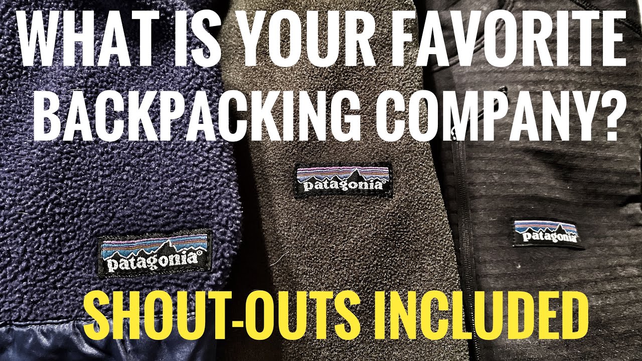 What is your favorite backpacking gear company or brand? YouTube