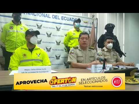Policía informa los resultados de un operativo realizado en Quevedo.