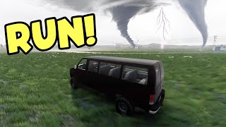 BeamNG Storm Chasing, But The Twister Has A Mind Of It's Own!