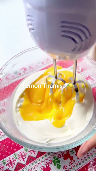 🍋 Lemon Tiramisu Cake That'll Brighten Your Day – Light, Creamy, Irresistible! #shorts #shortvideo
