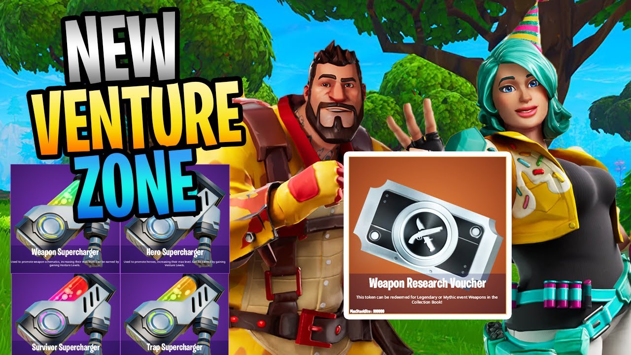 Huge Stw Update Increased Power Levels Weapon Vouchers Venture Zone And New Mythics Youtube