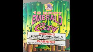 EMERALD CITY BY(PHANTOM BRAND FIREWORKS)16 SHOTS, 200 GRAM CAKE