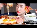 명란마요 김치볶음밥 리얼사운드먹방/KIMCHI FRIED RICE Mukbang Eating Show キムチチャーハン Cơm chiên Kimchi Nasi goreng