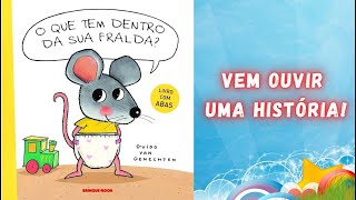 O QUE TEM DENTRO DA SUA FRALDA? - História para AJUDAR no DESFRALDE E USO DO VASO SANITÁRIO