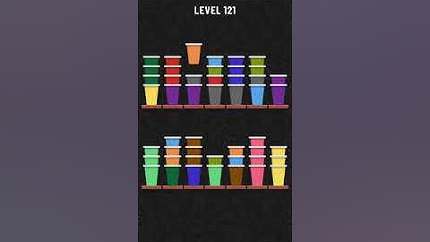 Cup Sort Puzzle Level 121 = Water Sort Puzzle Level 121 = Ball Sort Puzzle Level 121(new version)