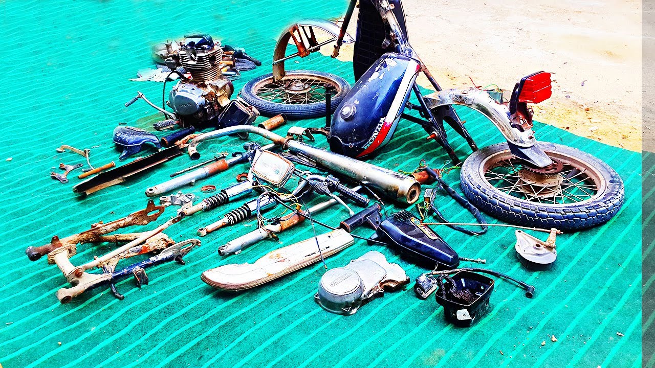 ホンダ　CG125 レストアベース　部品取り Disassembling Complete Honda CG-125 By E&EP AUTOS - YouTube