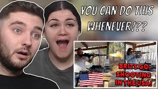 British Couple Reacts to BRITS Go SHOOTING in ALABAMA (GUN RANGE)