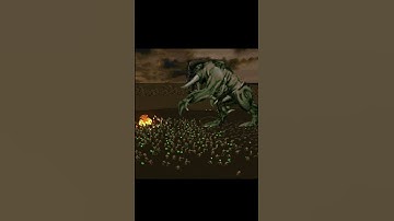 Icon of Sin vs 1000 Hell Knights - DOOM Monster Infighting #monsterbattles #cinematic #doom