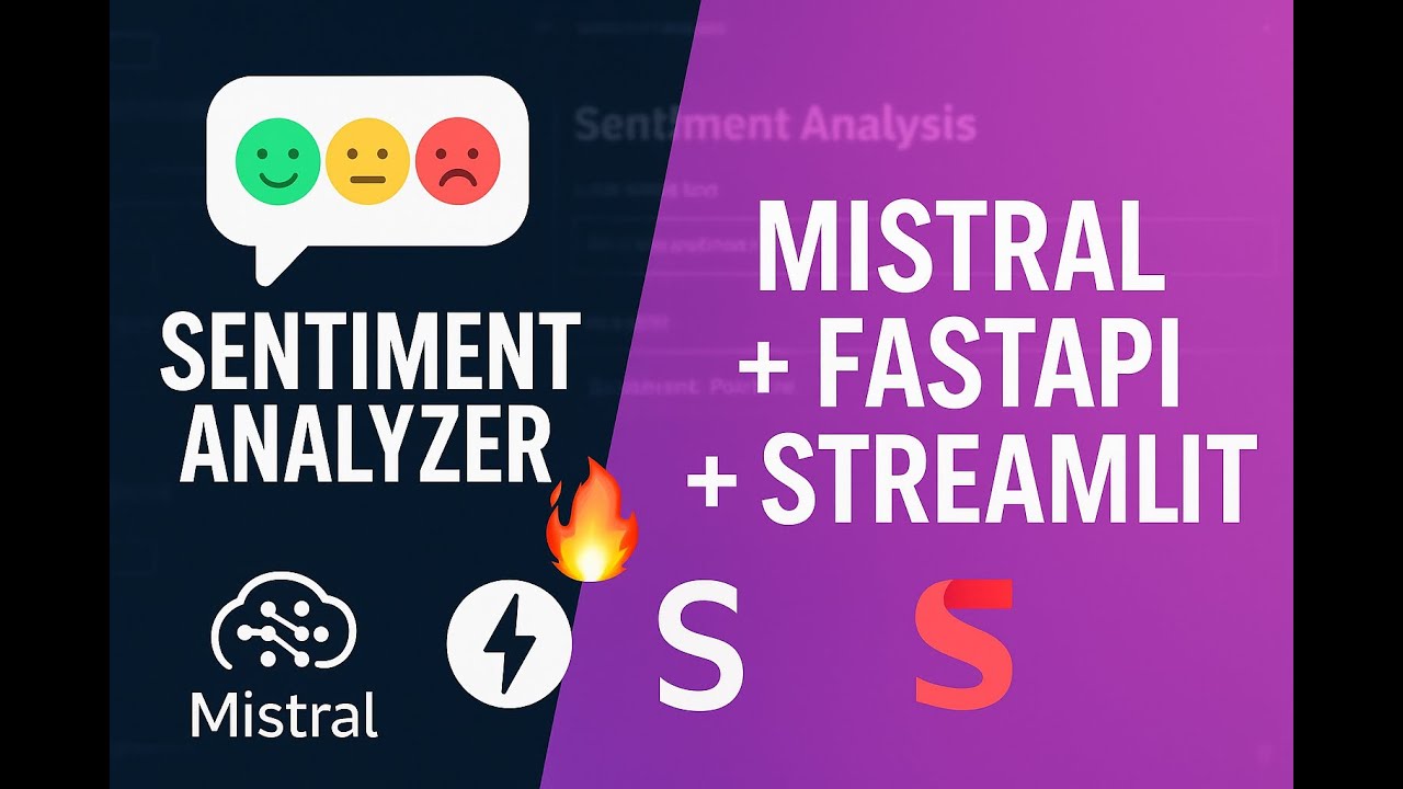 Sentiment Analyzer - AI App using Mistral, FastAPI & Streamlit - YouTube
