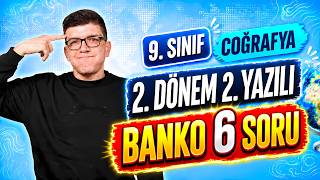 9. Sınıf Coğrafya 2. Dönem 2. Sınav | 2026 |  Banko 6 Soru! 💯| maarif model
